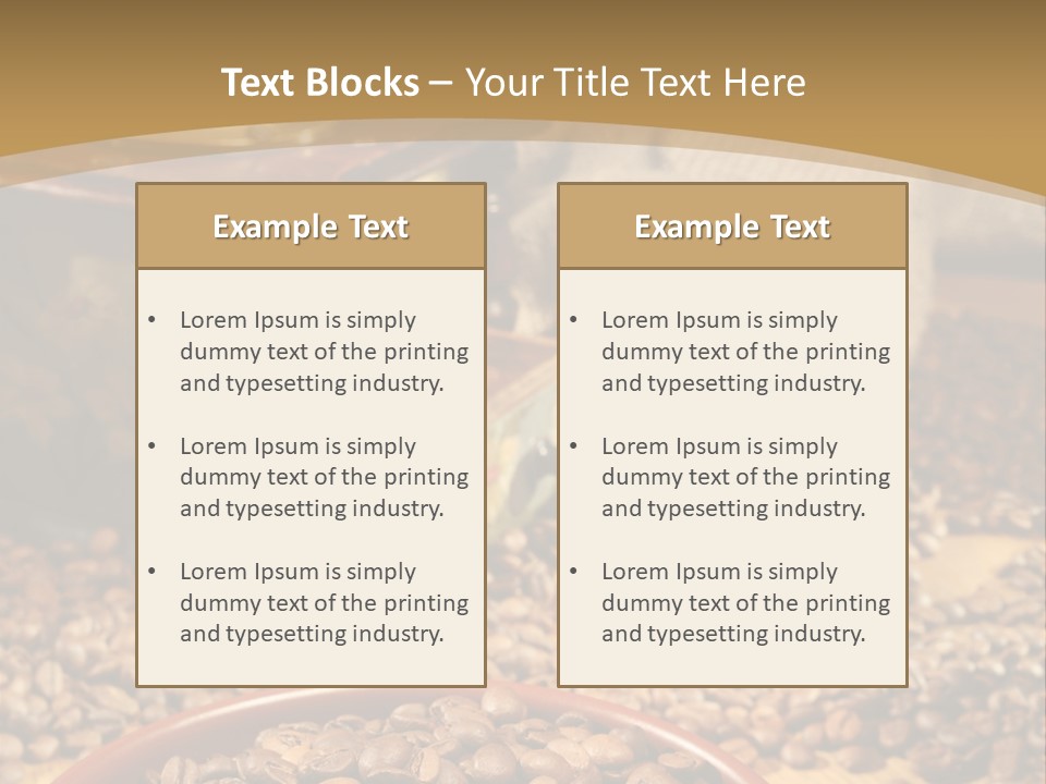 Mocha Lunch Breakfast PowerPoint Template