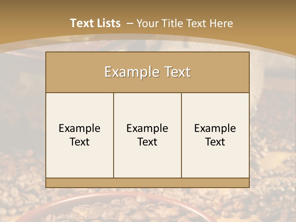 Mocha Lunch Breakfast PowerPoint Template