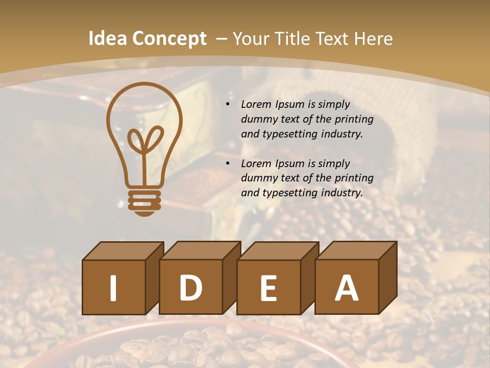 Mocha Lunch Breakfast PowerPoint Template