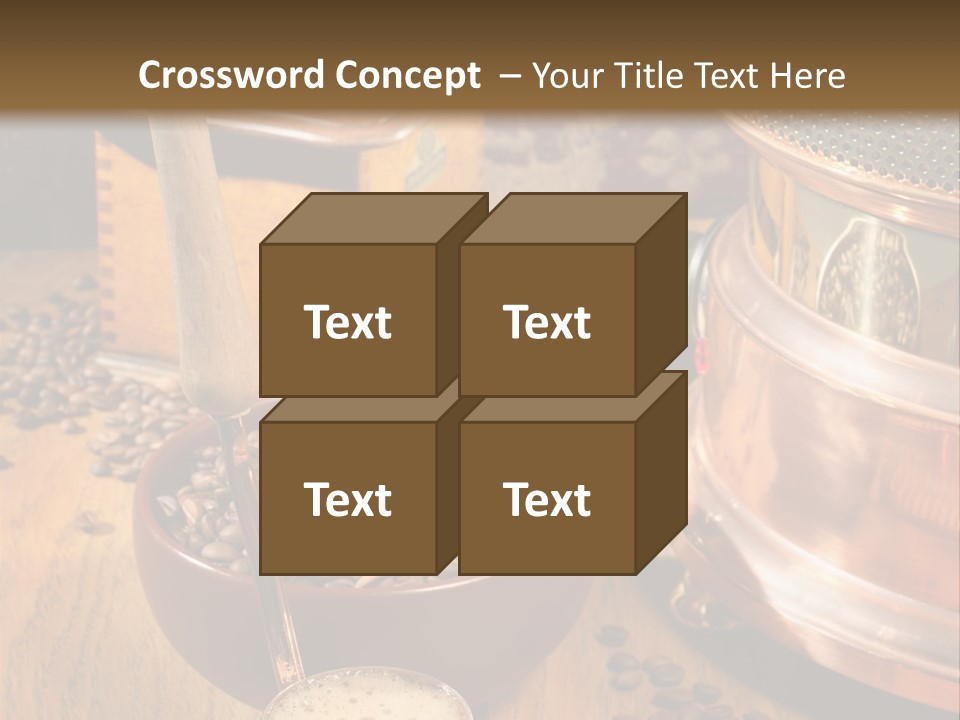 Background Coffee Market PowerPoint Template