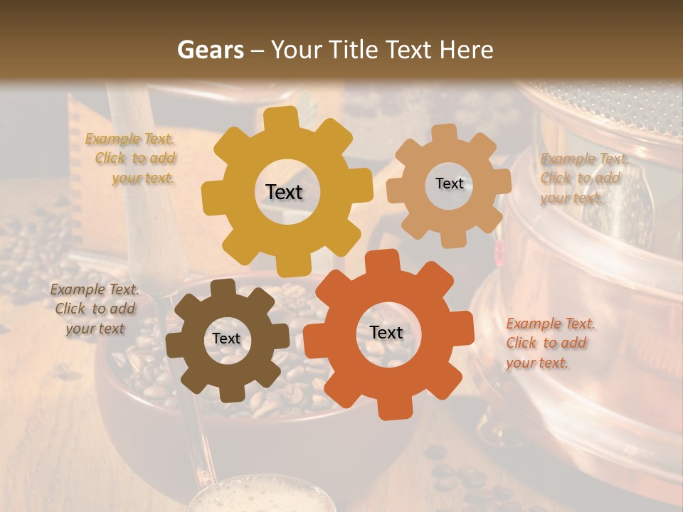 Background Coffee Market PowerPoint Template