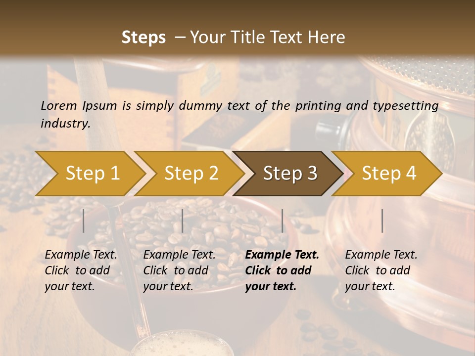 Background Coffee Market PowerPoint Template