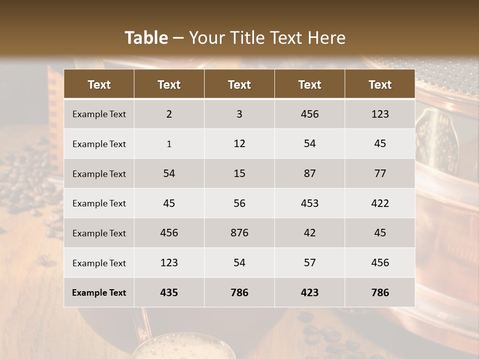 Background Coffee Market PowerPoint Template