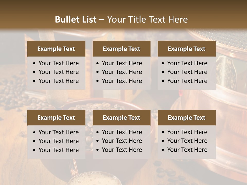 Background Coffee Market PowerPoint Template