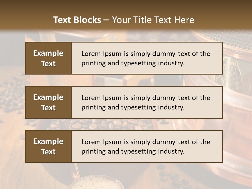 Background Coffee Market PowerPoint Template