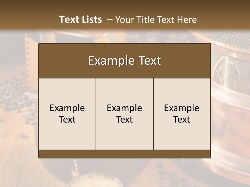Background Coffee Market PowerPoint Template