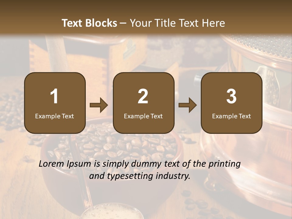 Background Coffee Market PowerPoint Template