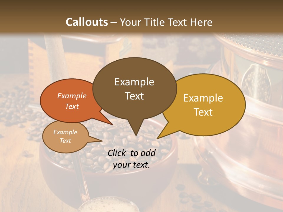 Background Coffee Market PowerPoint Template