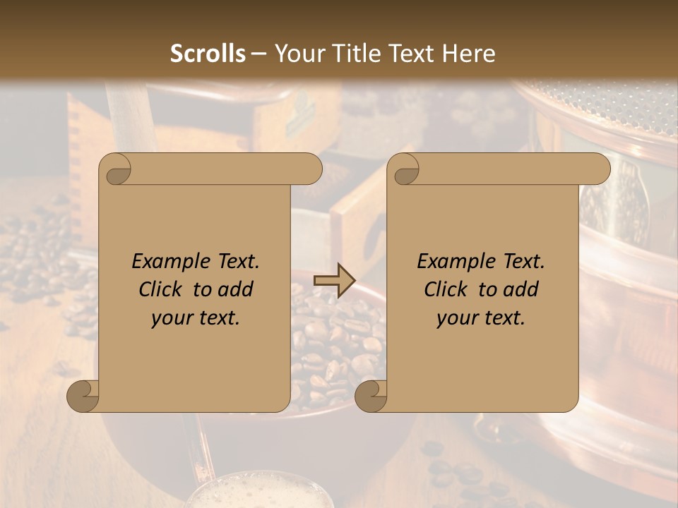 Background Coffee Market PowerPoint Template