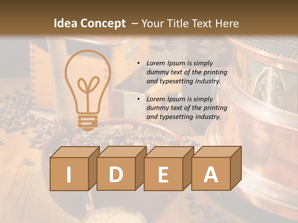 Background Coffee Market PowerPoint Template