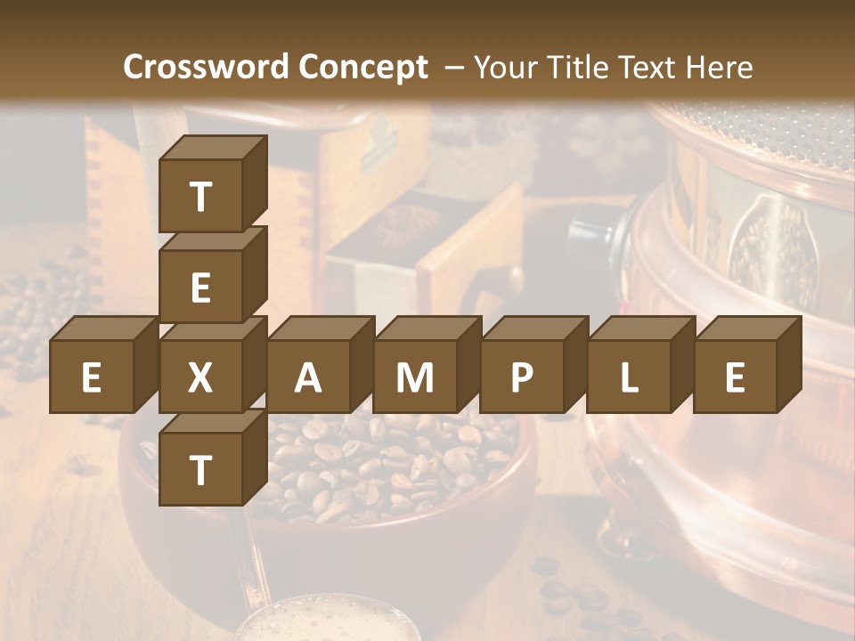 Background Coffee Market PowerPoint Template