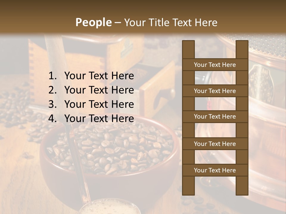 Background Coffee Market PowerPoint Template