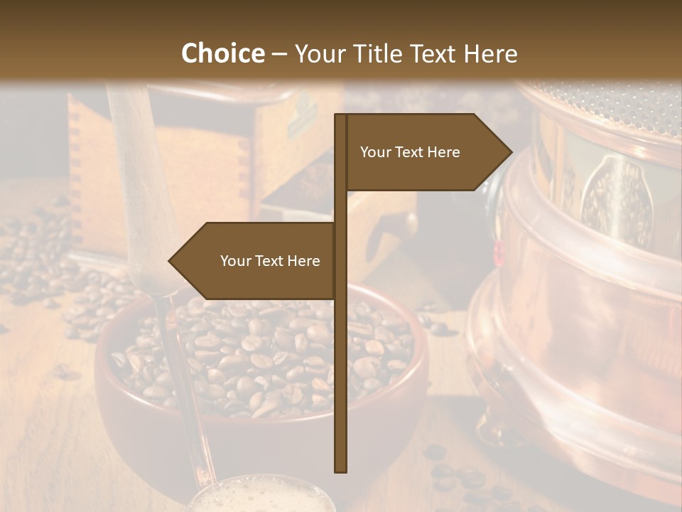 Background Coffee Market PowerPoint Template