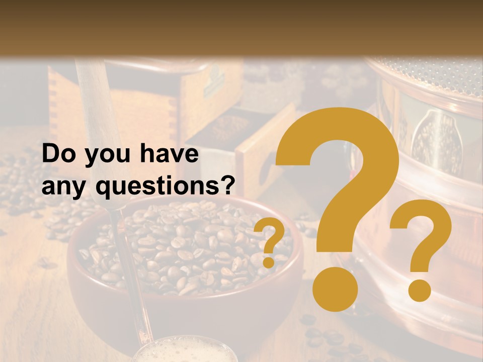 Background Coffee Market PowerPoint Template