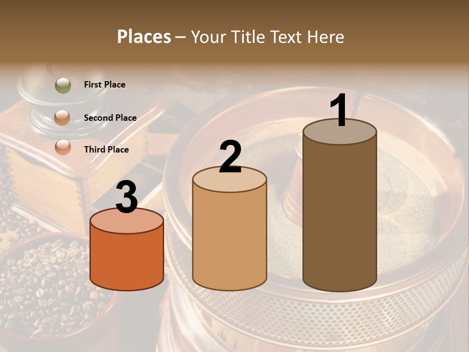 Drink Dark Saucer PowerPoint Template