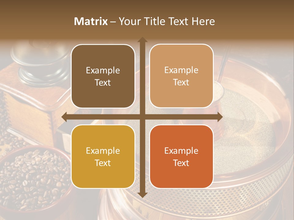 Drink Dark Saucer PowerPoint Template