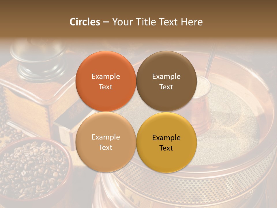 Drink Dark Saucer PowerPoint Template