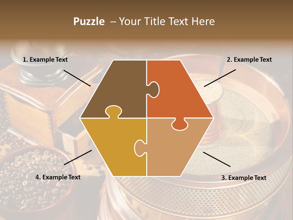 Drink Dark Saucer PowerPoint Template