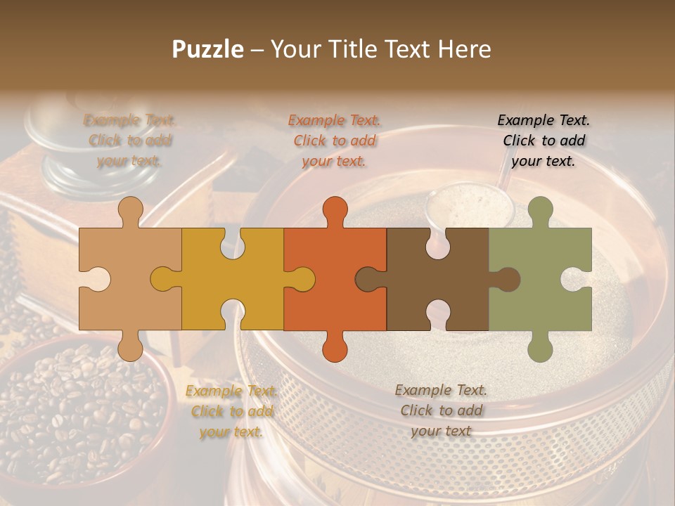 Drink Dark Saucer PowerPoint Template