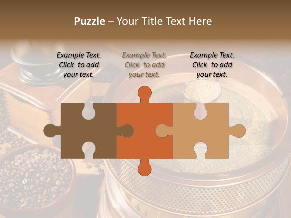 Drink Dark Saucer PowerPoint Template