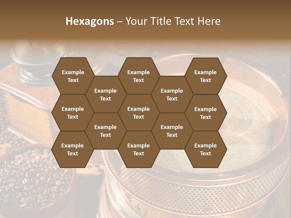 Drink Dark Saucer PowerPoint Template