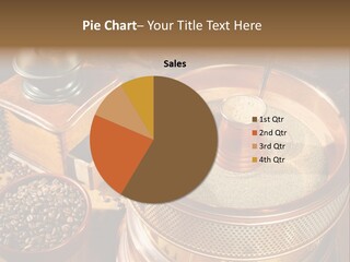 Drink Dark Saucer PowerPoint Template