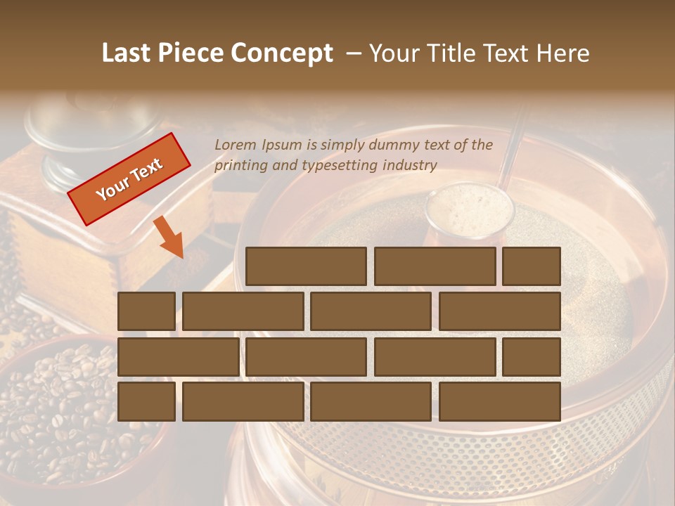 Drink Dark Saucer PowerPoint Template