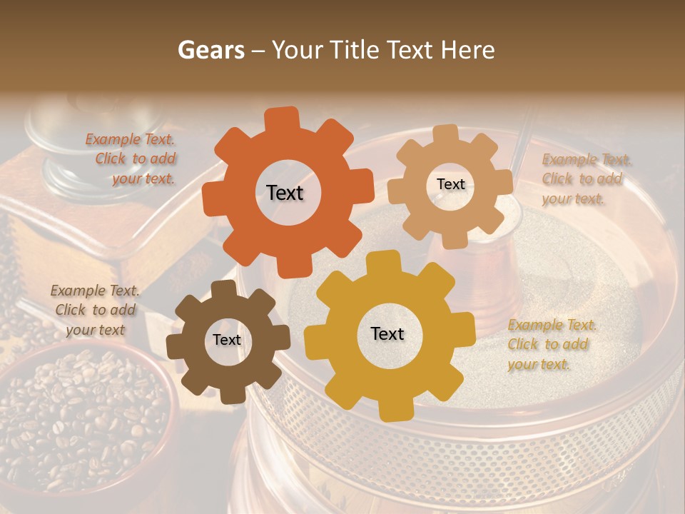 Drink Dark Saucer PowerPoint Template