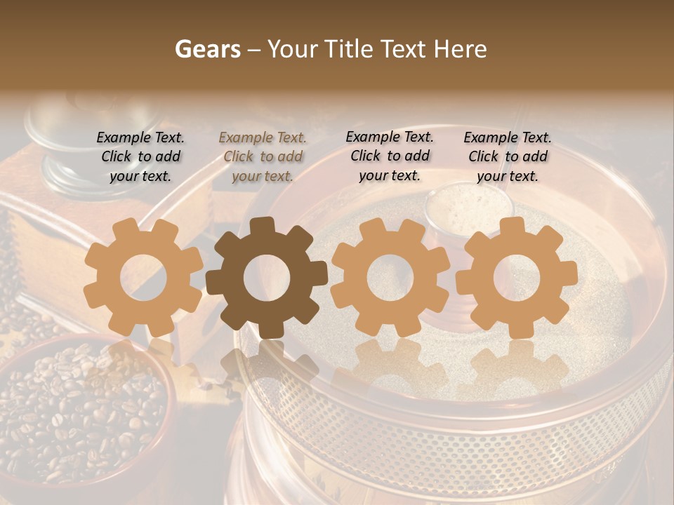 Drink Dark Saucer PowerPoint Template