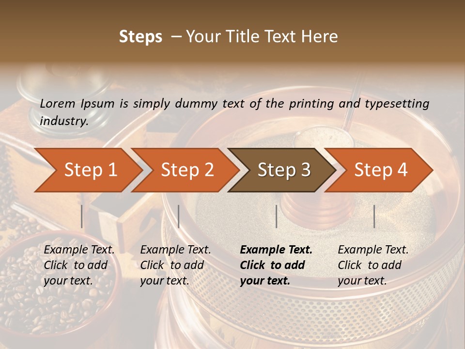 Drink Dark Saucer PowerPoint Template