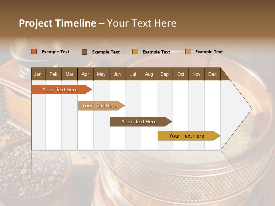 Drink Dark Saucer PowerPoint Template