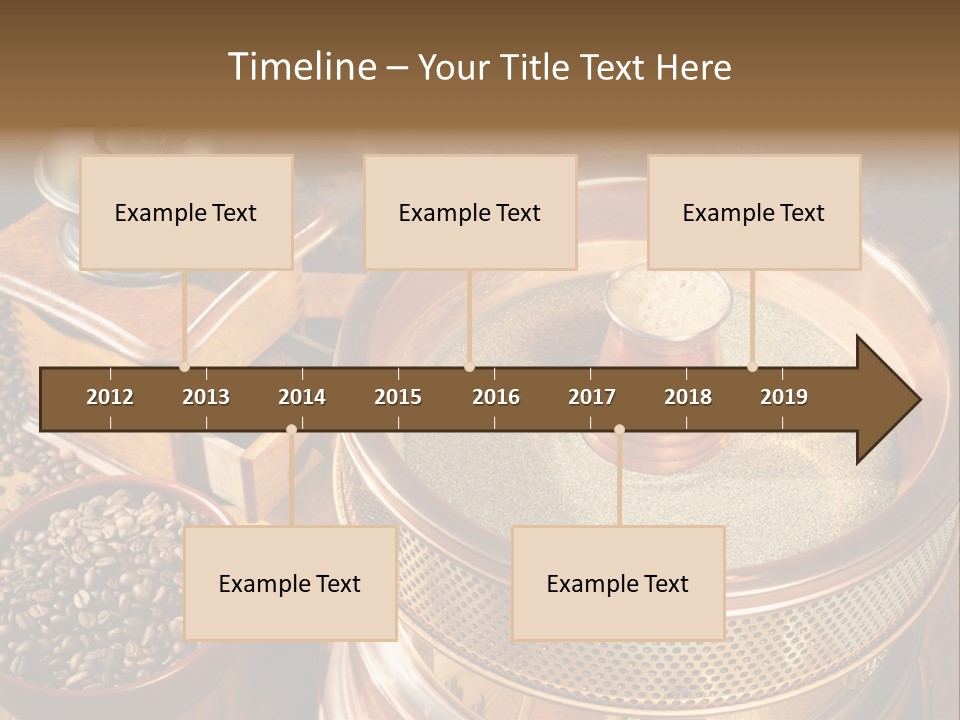 Drink Dark Saucer PowerPoint Template