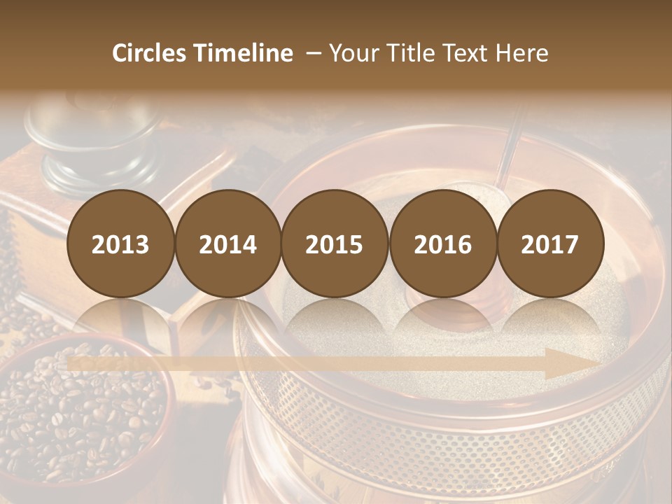 Drink Dark Saucer PowerPoint Template