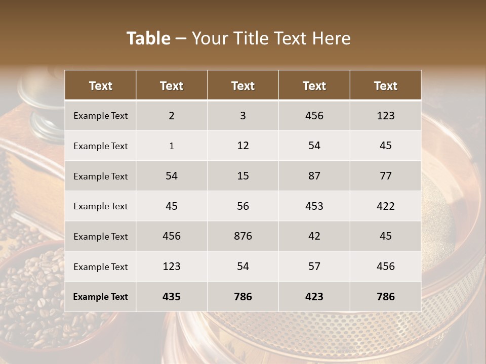 Drink Dark Saucer PowerPoint Template