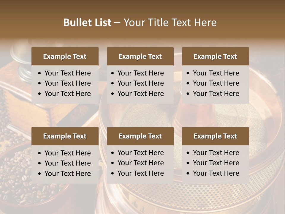 Drink Dark Saucer PowerPoint Template