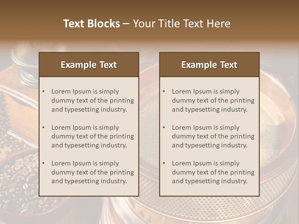 Drink Dark Saucer PowerPoint Template