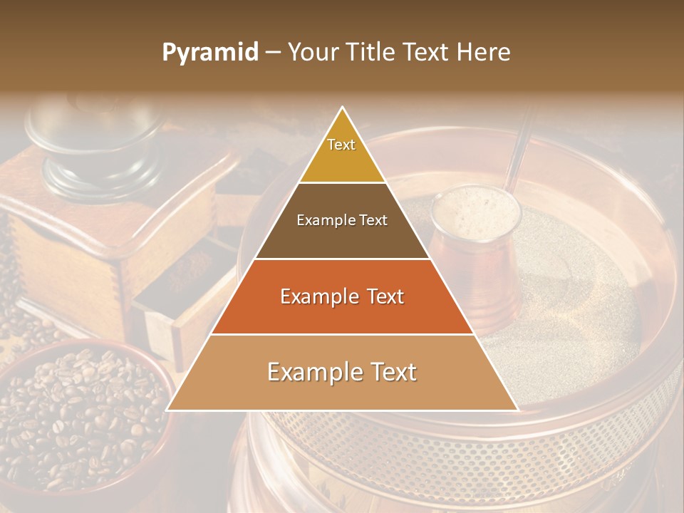 Drink Dark Saucer PowerPoint Template