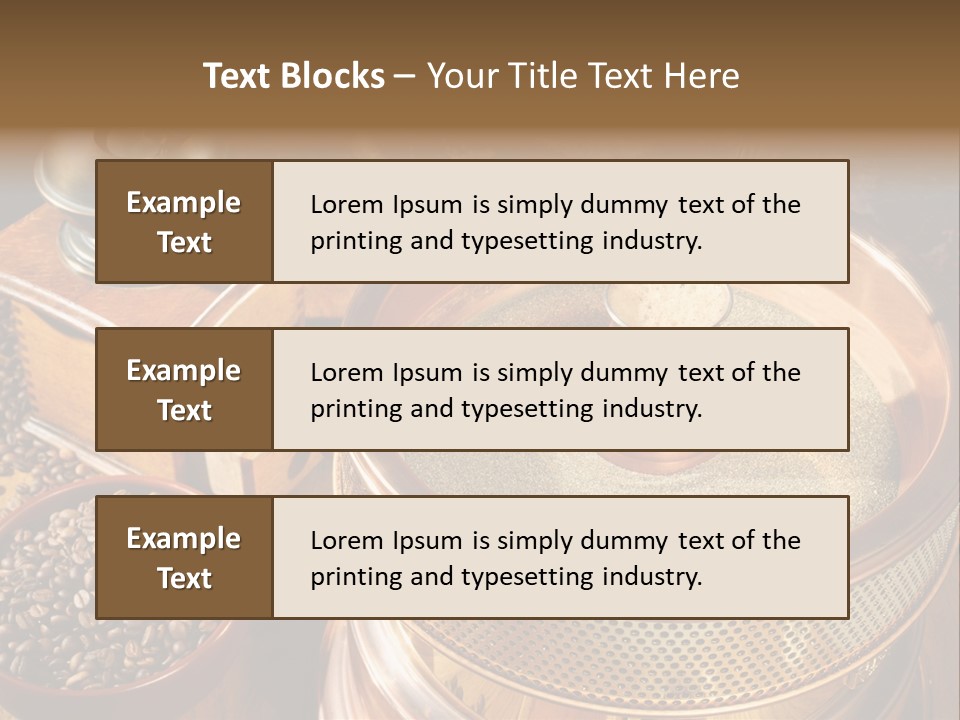 Drink Dark Saucer PowerPoint Template