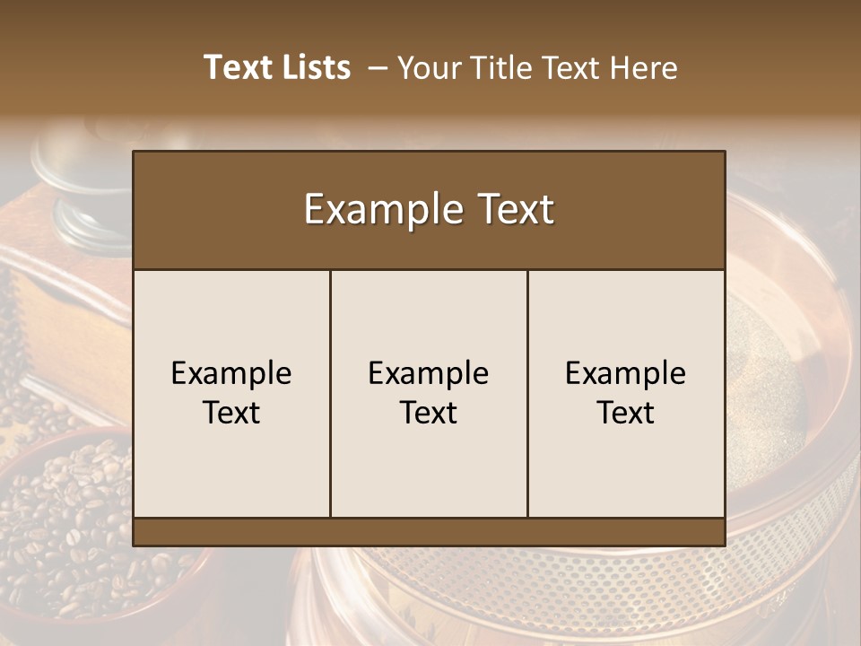 Drink Dark Saucer PowerPoint Template