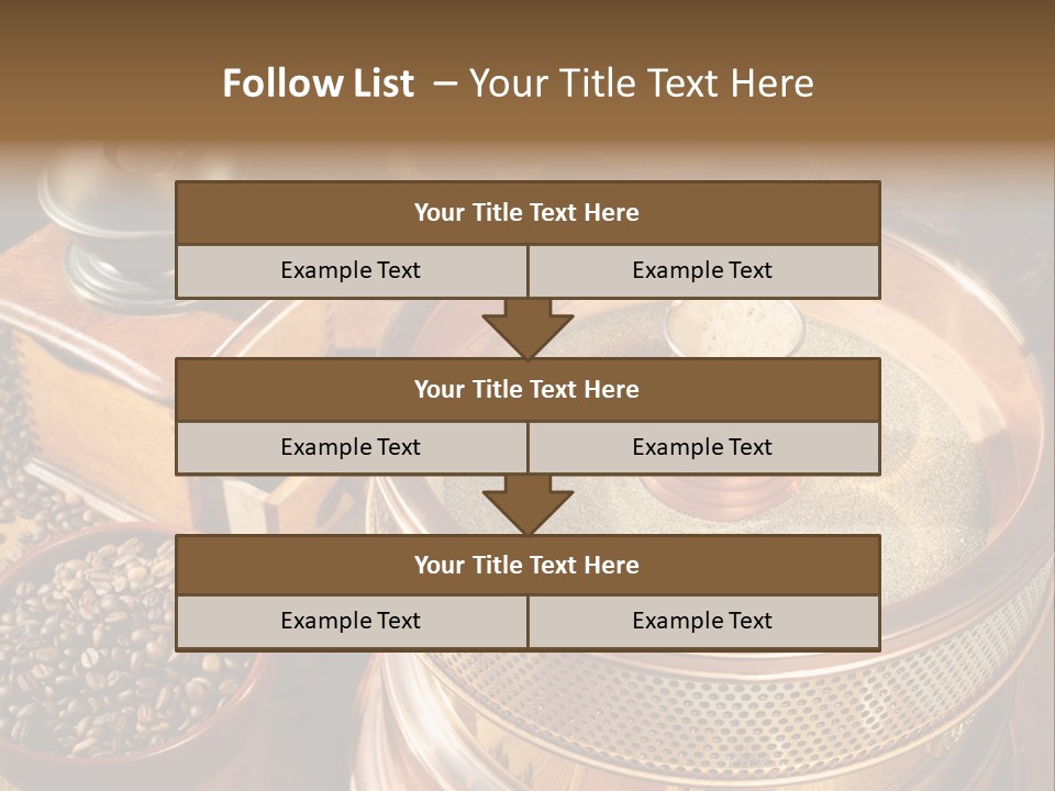 Drink Dark Saucer PowerPoint Template