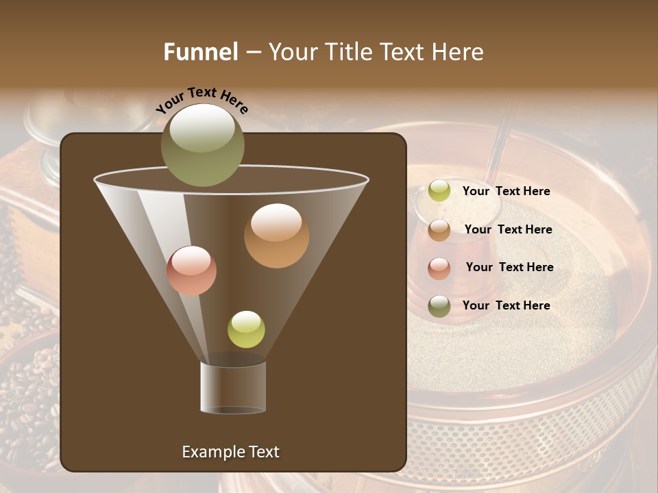 Drink Dark Saucer PowerPoint Template