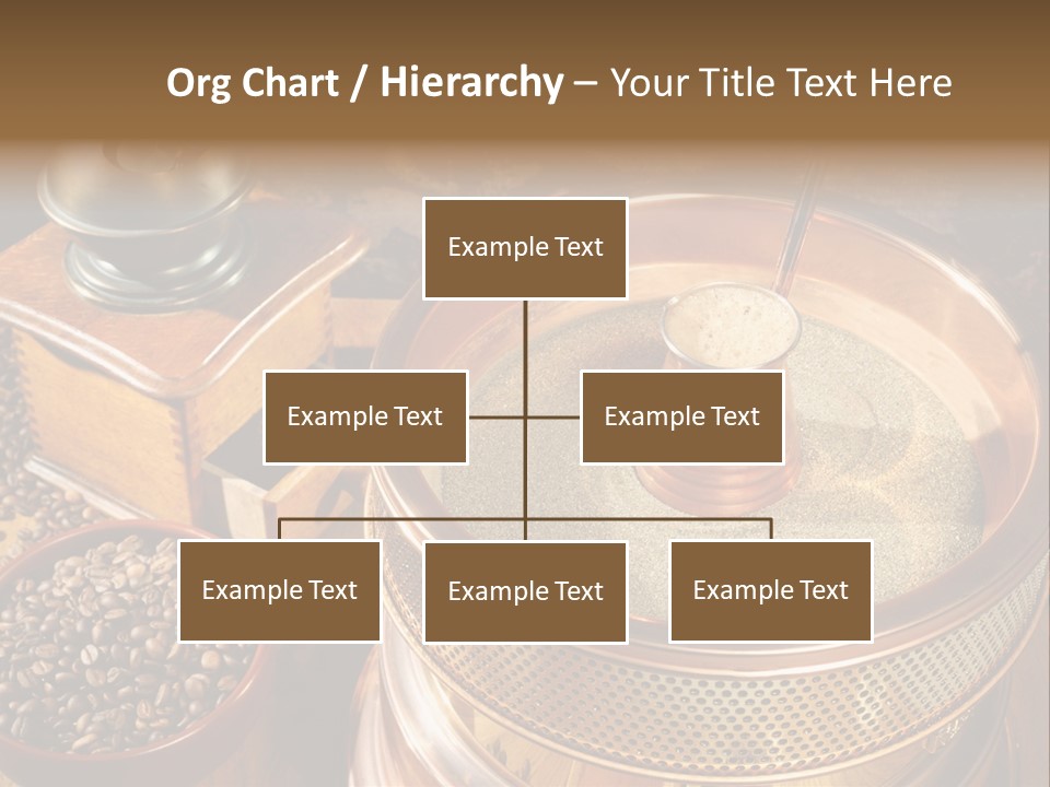 Drink Dark Saucer PowerPoint Template