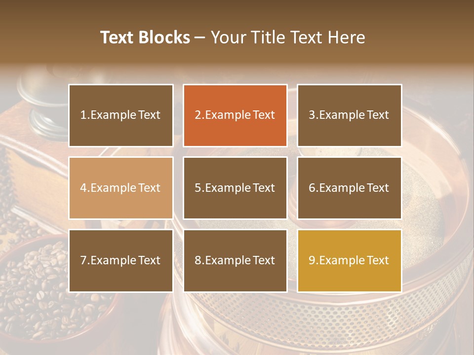 Drink Dark Saucer PowerPoint Template