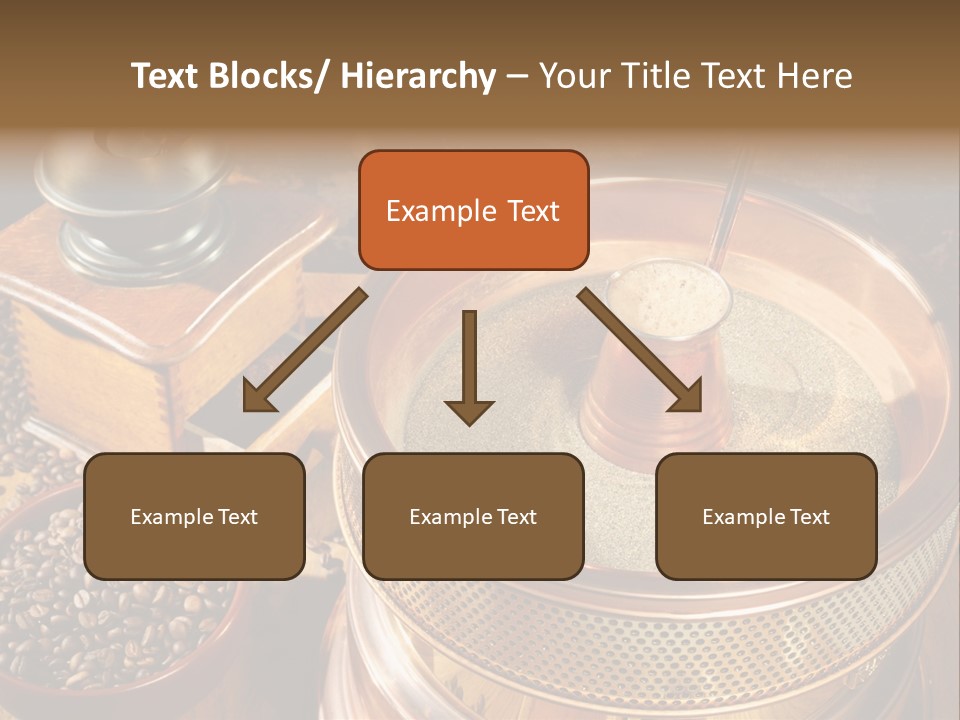 Drink Dark Saucer PowerPoint Template