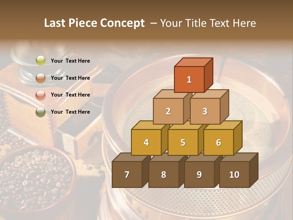 Drink Dark Saucer PowerPoint Template