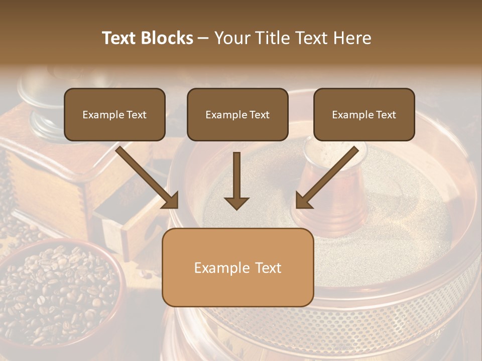 Drink Dark Saucer PowerPoint Template