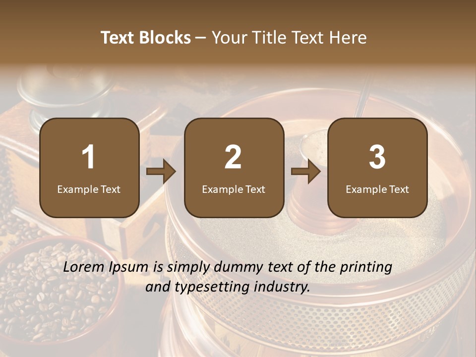 Drink Dark Saucer PowerPoint Template