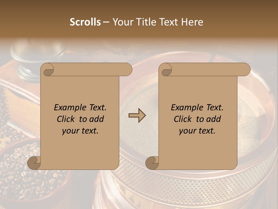 Drink Dark Saucer PowerPoint Template