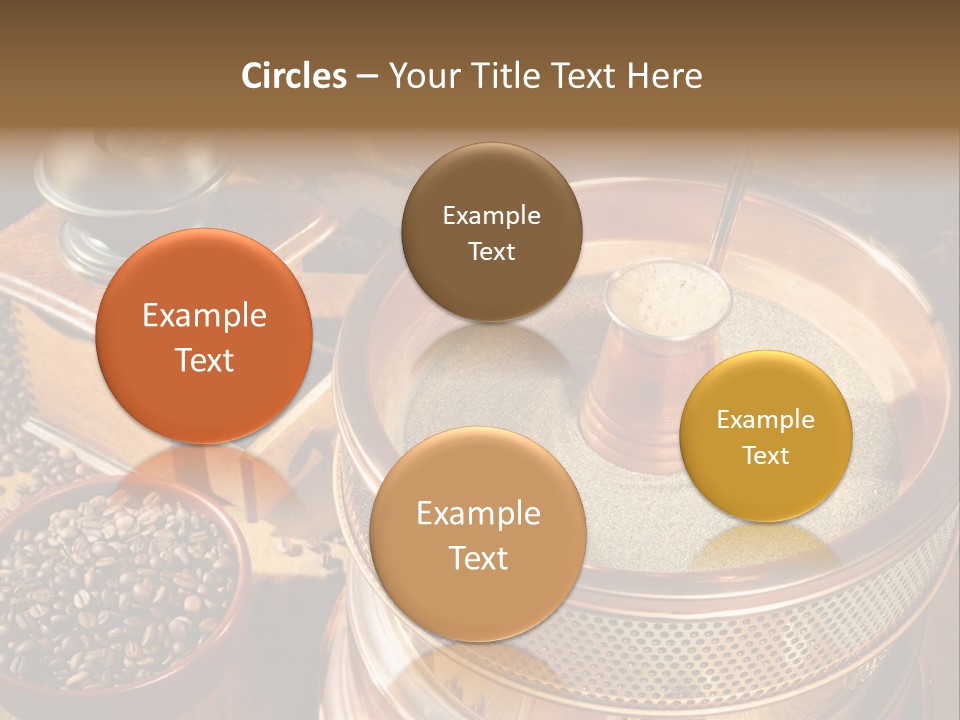 Drink Dark Saucer PowerPoint Template