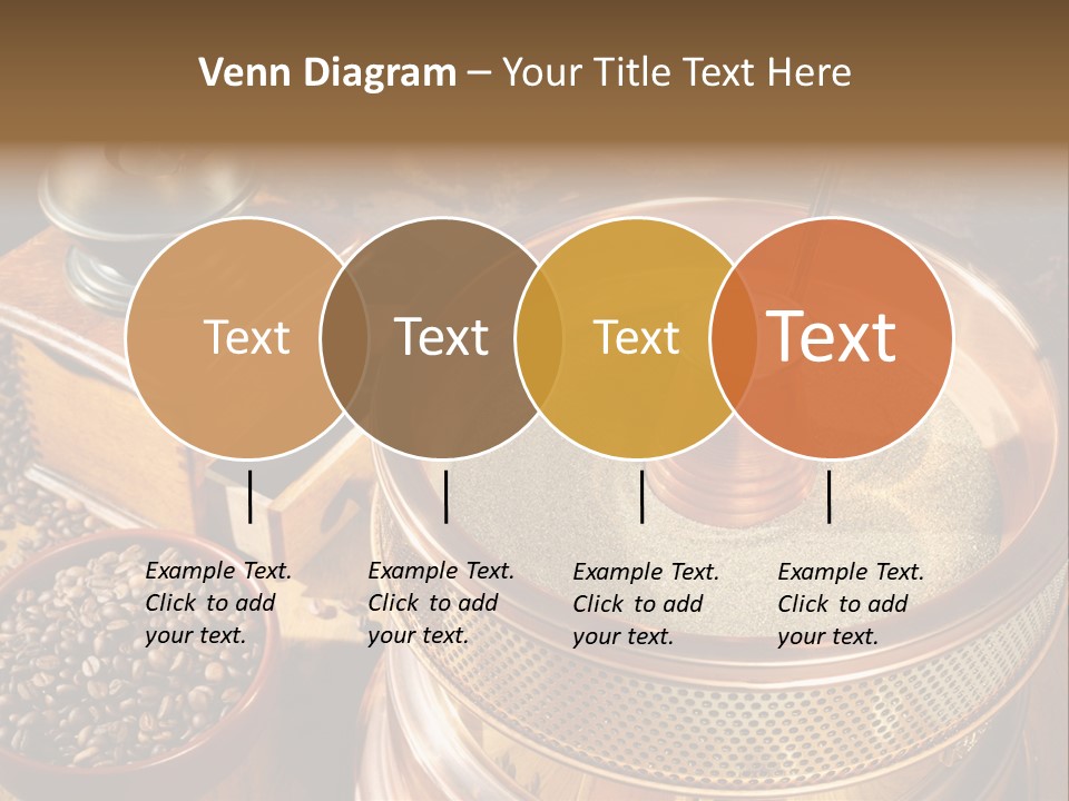 Drink Dark Saucer PowerPoint Template